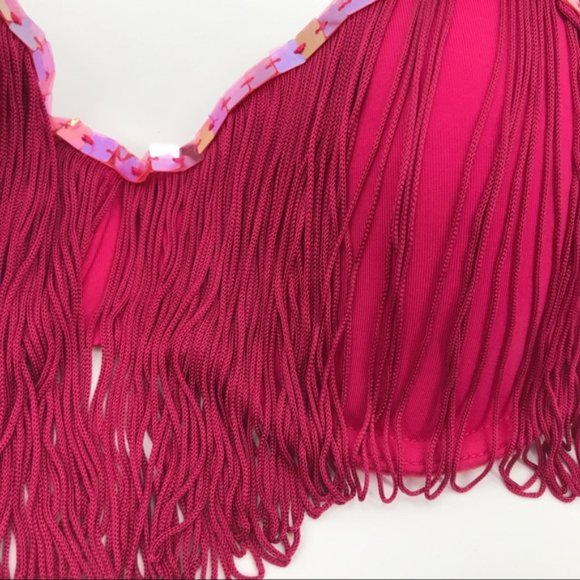 La Senza Flapper Syle Fringed Bra 34B *NWT* - Picture 2 of 6